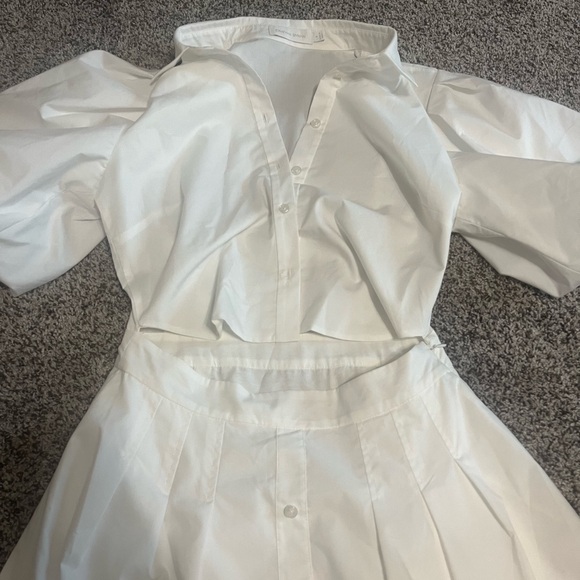 Jonathan Simkhai White Mini Cut Out Dress - Picture 2 of 4